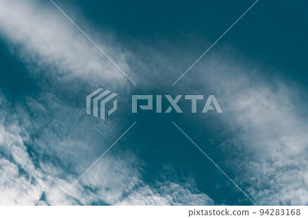 Cirrostratus weather sky blue air background cirrocumulus high 94283168