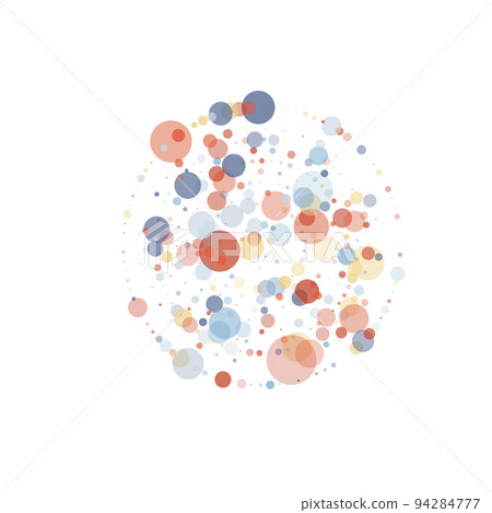 Abstract dotted circle. Vector background. Halftone effect modern design. Simple trand color 94284777