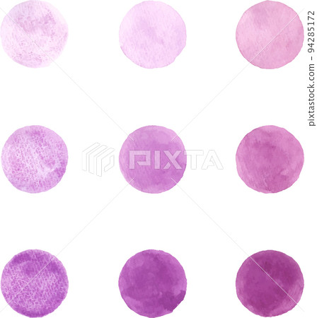 水彩畫的紫色圓圈 水彩畫的紫色圓圈 94285172