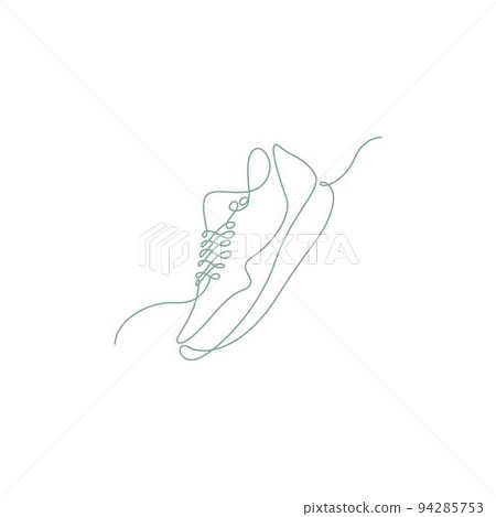 Shoes line art design Shoes line art design 94285753