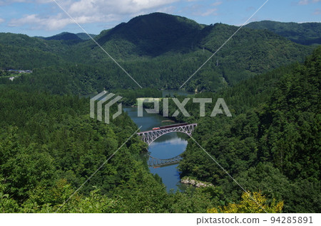 Tadami Line Trial run over the No. 1 Tadami River Bridge 3 Tadami Line Trial run over the No. 1 Tadami River Bridge 3 94285891