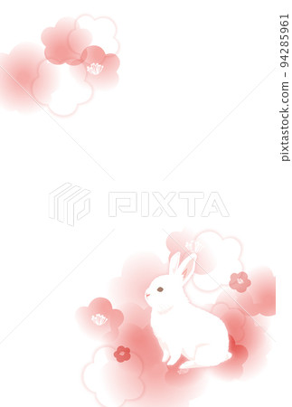 梅花兔插畫 梅花兔插畫 94285961