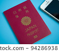 智能手機和護照 94286938