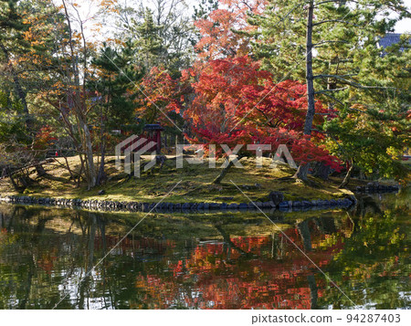 Itsukushima Shrine at Kagamiike Pond in Nara Park Itsukushima Shrine at Kagamiike Pond in Nara Park 94287403