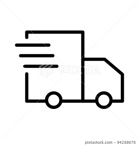Moving truck icon. Baggage delivery. vector. 94288678