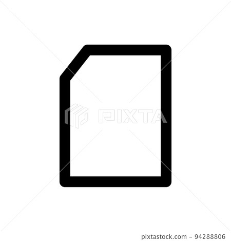 microchip icon. SIM card icon. vector. 94288806