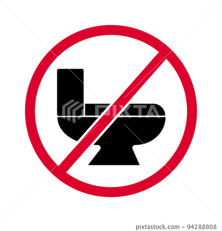 廁所不可用。廁所壞了。向量。 94288808