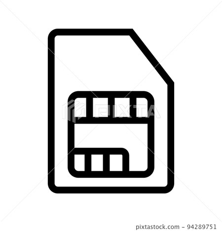 SIM card. Subscriber Identity Module. vector. 94289751