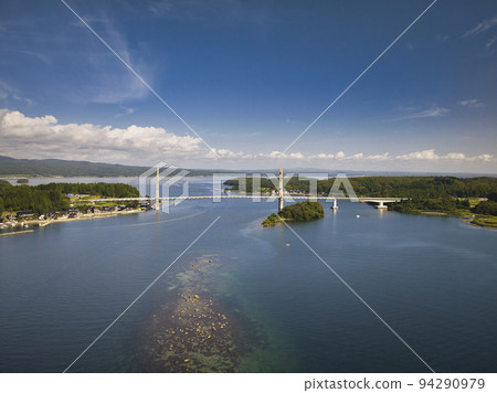 Nanao Bay, Noto Island and Twin Bridges, Nanao City, Ishikawa Prefecture (aerial photography by drone) Nanao Bay, Noto Island and Twin Bridges, Nanao City, Ishikawa Prefecture (aerial photography by drone) 94290979