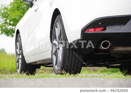 Tire image Low angle of car 94292608