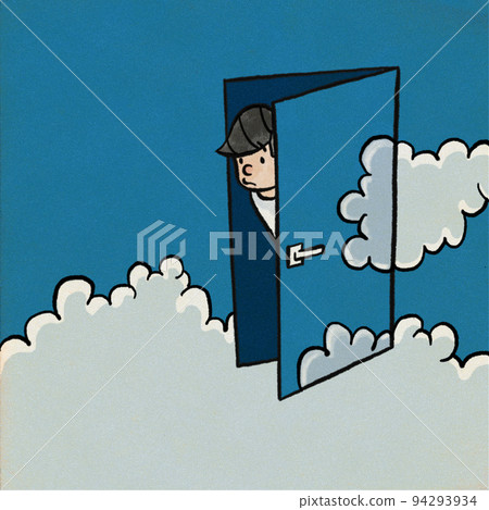 The man who opens the summer door 94293934