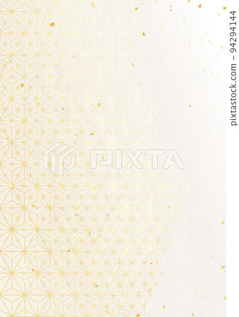 麻葉圖案日式背景素材 94294144