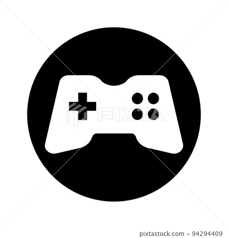 Round game controller button. Gamepad icon. vector. Round game controller button. Gamepad icon. vector. 94294409