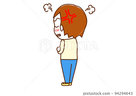 (Whole body obliquely behind) Caucasian man looking back and folding his arms (Whole body obliquely behind) Caucasian man looking back and folding his arms 94294643