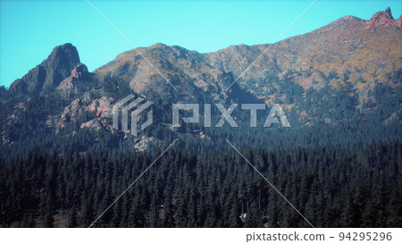 Amazing mountain views in northern Canada in summer time 94295296