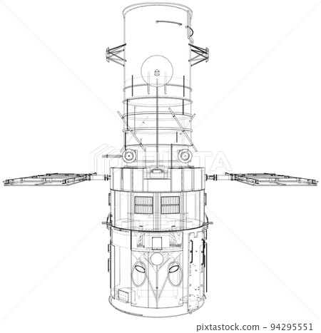 Hubble space telescope. Sattellite 94295551