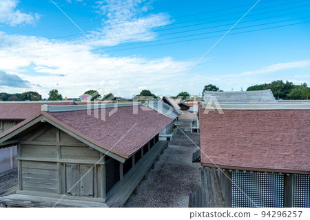 Meiwa Town, Mie Prefecture: A 1/10 scale model of the restored Saiku site 94296257