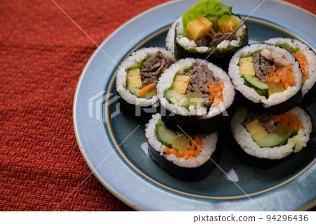 Gimbap, Korean seaweed roll 94296436