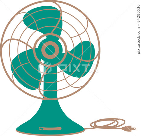 昭和復古金屬風扇矢量圖 94296536