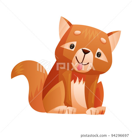 Cute Brown Dingo Dog as Australian Animal and Endemic Fauna Vector Illustration Cute Brown Dingo Dog as Australian Animal and Endemic Fauna Vector Illustration 94296697