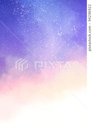 Background material_watercolor texture_night sky 94296922