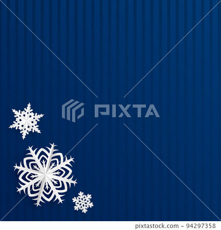 Christmas background with paper snowflakes Christmas background with paper snowflakes 94297358