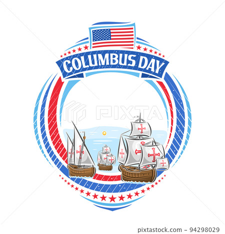 Vector frame for Columbus Day Vector frame for Columbus Day 94298029
