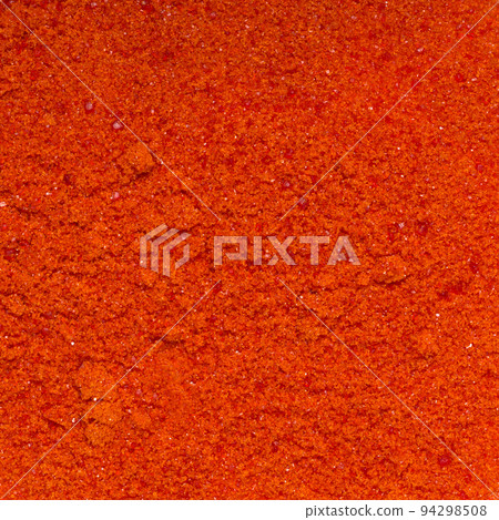 Potassium Ferricyanide, chemical ingredient used in the food and pharmaceutical industries for colouring purposes. Science background. Top View 94298508