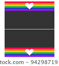heart with colorful for pride 94298719