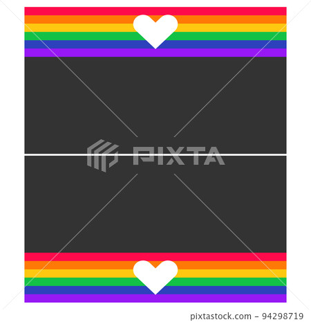 heart with colorful for pride 94298719
