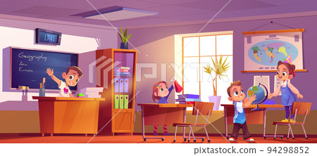Children in classroom little school boys and girls Children in classroom little school boys and girls 94298852