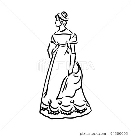 vintage illustration with beautiful fashion girl retro fashion vector vintage illustration with beautiful fashion girl retro fashion vector 94300003