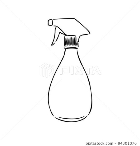 Spray Water Icon Silhouette Illustration. Gardening Vector Graphic Pictogram Symbol Clip Art. Doodle Sketch Black Sign. 94301076