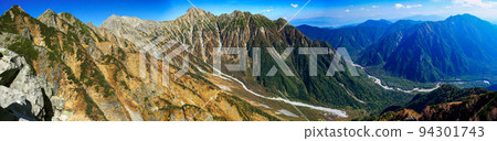 Northern Alps in summer View of the Hotaka mountain range from Mt. 94301743