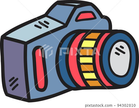 Hand Drawn camera illustration Hand Drawn camera illustration 94302810