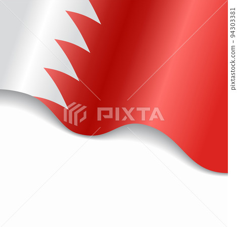 Bahraini flag wavy abstract background. Vector illustration. Bahraini flag wavy abstract background. Vector illustration. 94303381