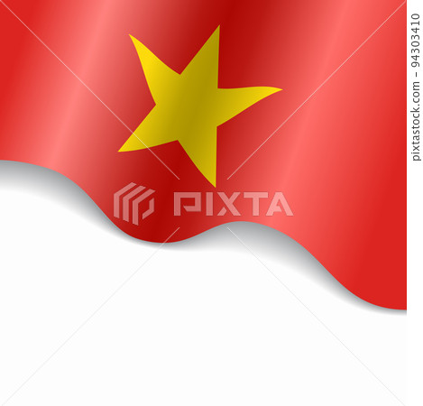 Vietnamese flag wavy abstract background. Vector illustration. Vietnamese flag wavy abstract background. Vector illustration. 94303410