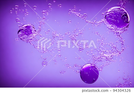 Abstract background and texture of blue bubbles with light illumination. Purple fantasy shapes Abstract background and texture of blue bubbles with light illumination. Purple fantasy shapes 94304326