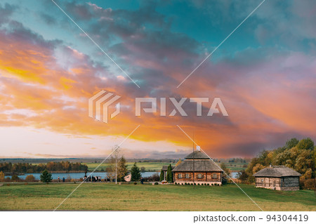 Kosava, Belarus. Memorial Museum-estate Of Tadeusz Kosciuszko. Famous Popular Historic Landmark House Of Andrew Thaddeus Bonaventure Kosciuszko. National Hero In Poland, Lithuania, United States Kosava, Belarus. Memorial Museum-estate Of Tadeusz Kosciuszko. Famous Popular Historic Landmark House Of Andrew Thaddeus Bonaventure Kosciuszko. National Hero In Poland, Lithuania, United States 94304419