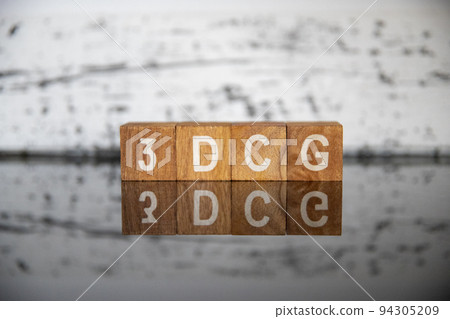 Business image (IT terminology) Block character 3DCG 94305209
