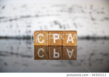 Business Image (Marketing Terms) Block Letters CPA 94305211