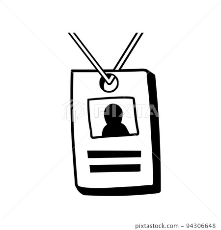 Badge. ID card with photo. 94306648