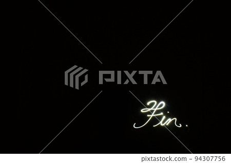 Handwritten light art end credits Handwritten light art end credits 94307756