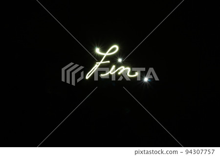 Handwritten light art end credits Handwritten light art end credits 94307757