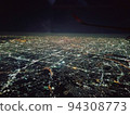 Night view from an airplane 94308773