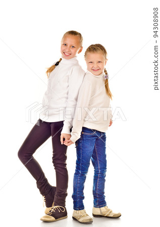 two little girls 94308908