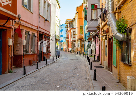 Street view in Balat district in Istanbul Street view in Balat district in Istanbul 94309019