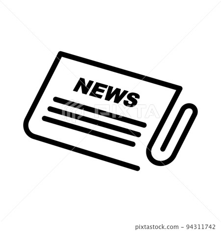 Simple newspaper icon. paper newsprint. vector. 94311742