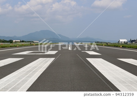 A runway that is normally off limits from a low vantage point A runway that is normally off limits from a low vantage point 94312359