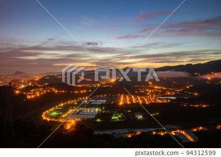 Superb sunrise landscape of Zhitan Purification Plant from Zhitan area 94312599
